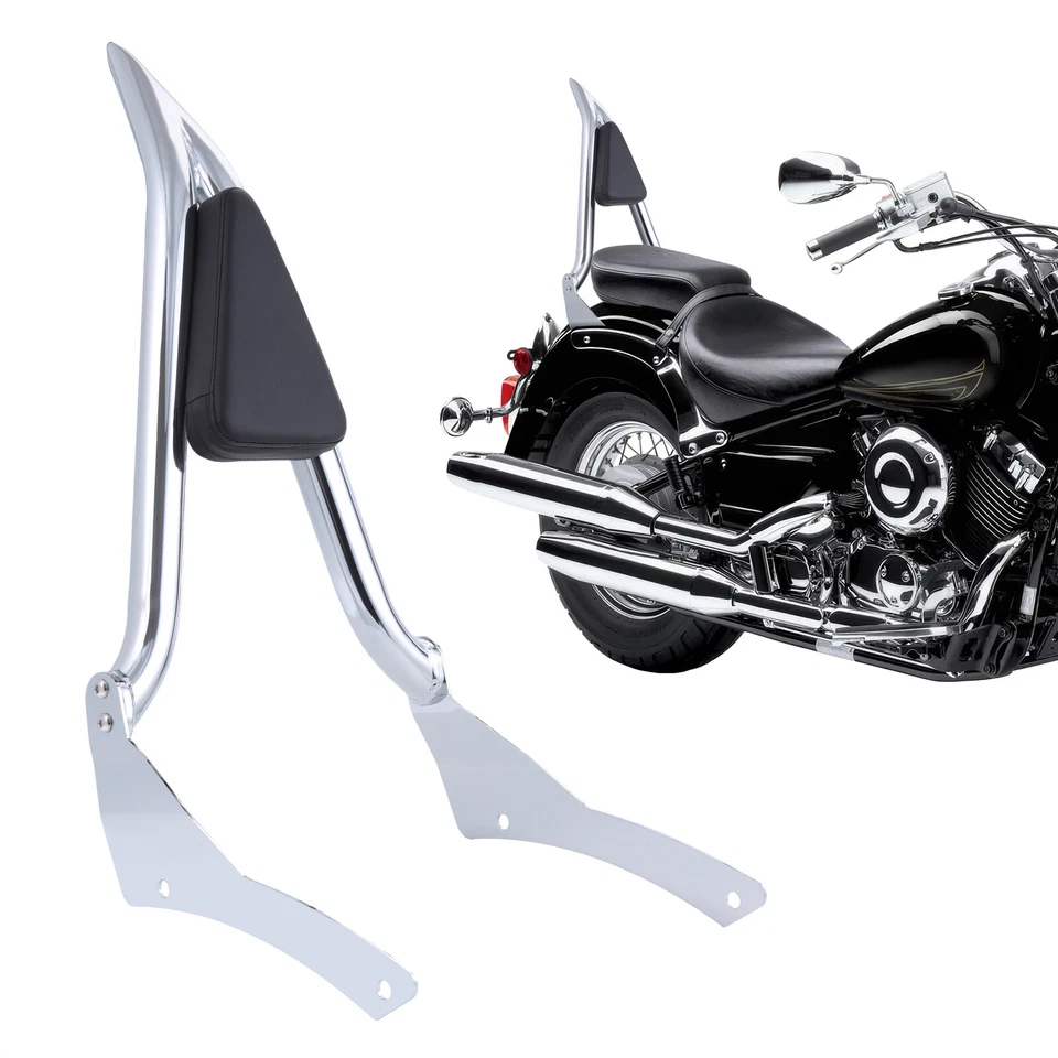 23inch Sissybar Backrest For Yamaha V Star XVS 400 650 Classic 1998-2017 2018 Foto 2 de 4