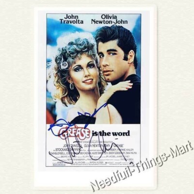 JOHN TRAVOLTA, OLIVIA NEWTON-JOHN- Grease -  Autogrammfoto 