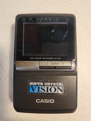 VINTAGE Casio TV EV-510B Portable Personal Super Crystal Vision