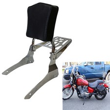 Sissy Bar Backrest Luggage Rack for 98+ Honda Shadow VLX600 VT600