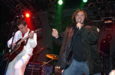 Jimmy Fallon Band with Jack Black of Tenacious D during K-Rock Pre- Old Photo 4