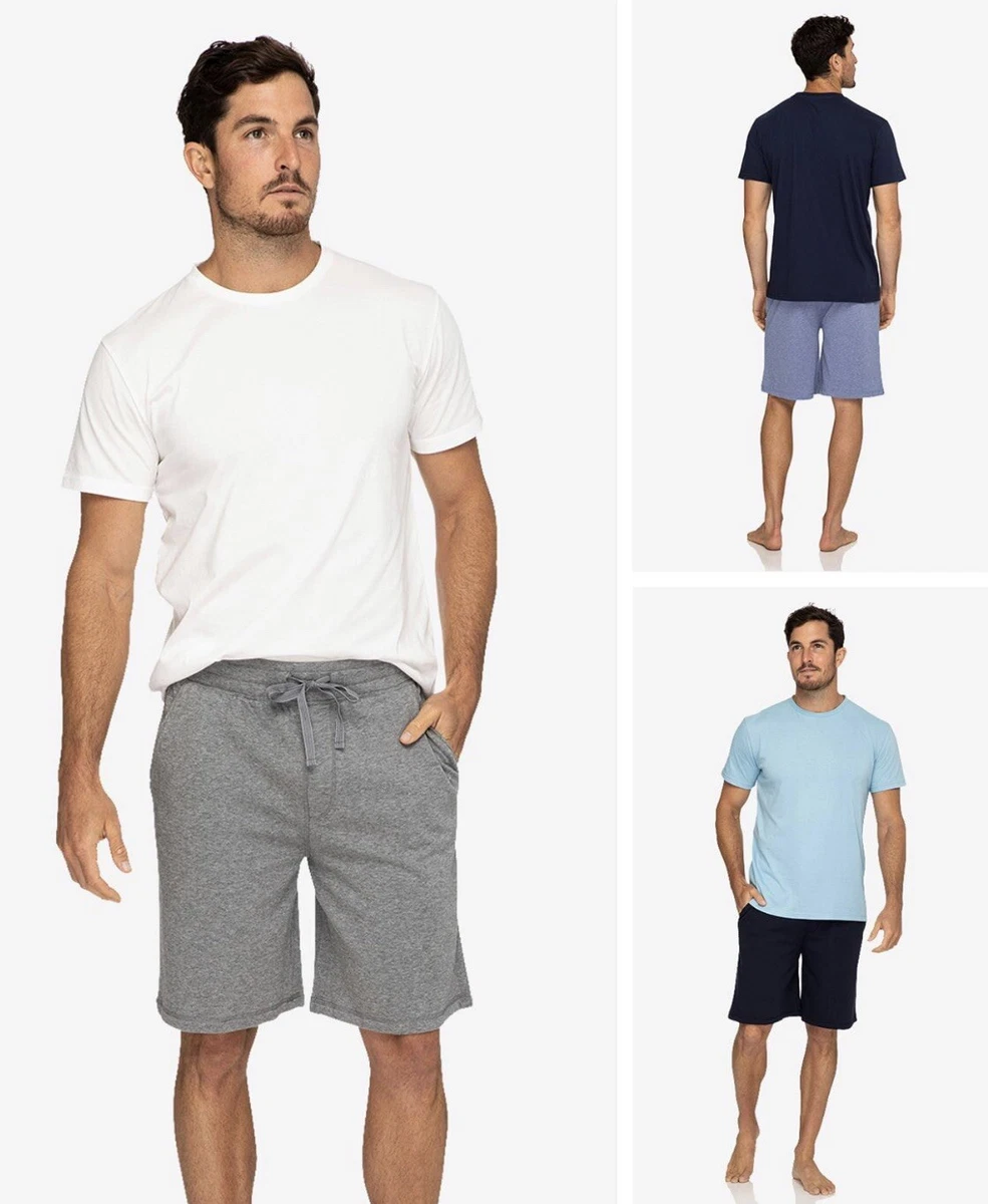 Mens Gloster Cotton Shorts Tshirt Pyjama Set Comfy Cotton PJ s