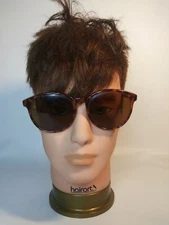 Vintage Bausch & Lomb W1558 Tortoise Round Horn-Rimmed Sunglasses FRAMES