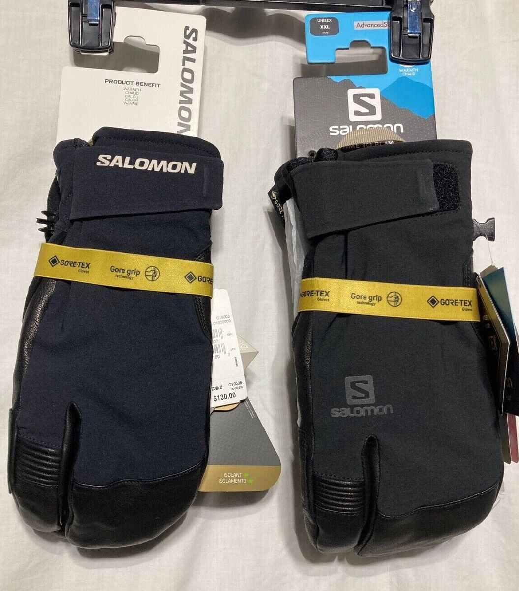 Salomon QST Paw Gore-Tex Primaloft Leather Palm Mitt Unisex Salomon QST Paw Gore-Tex Primaloft Leather Palm Mitt Unisex