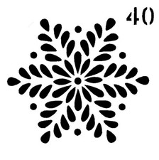 Really Great Stencils, Mini, Mandala Flower 40 Stencil, 3x3", Star, Whimsical