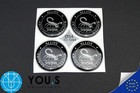 4 Cache-Moyeux Silicone Autocollant Sticker Scorpion 54,0 MM Emblème - Neuf