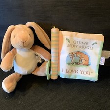 Guess How Much I Love You Book w/ Bunny Plush Cloth Baby Toy 7"