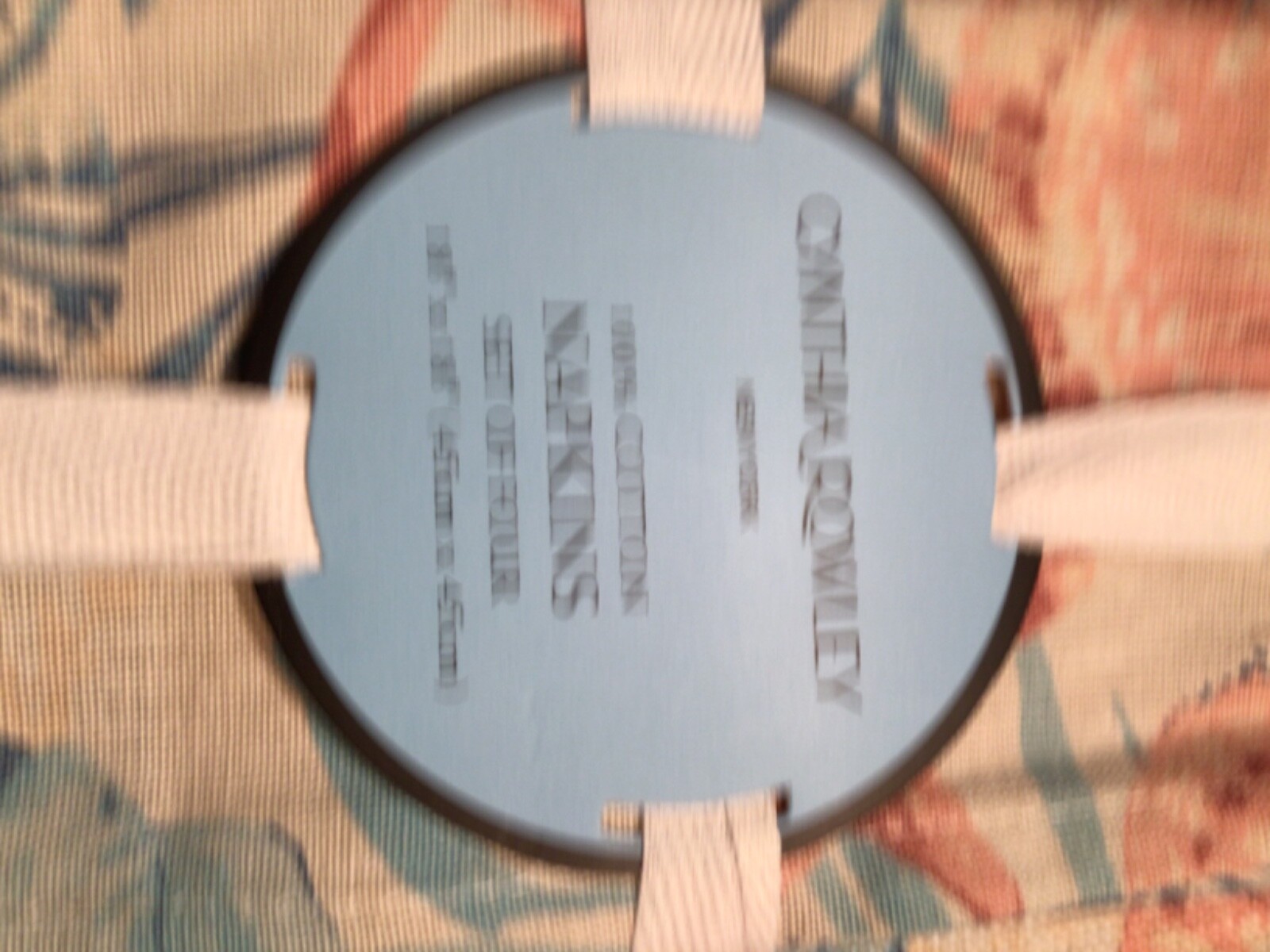 4 PC Cynthia Rowley Placemats & Napkins COASTAL Shells starfish 13 x 19