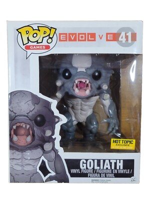 VAULTED 6'' Funko POP! Evolve v E #41 GOLIATH, Excl 2015 GID In Protector, New 