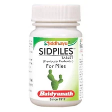 Baidyanath Sidpiles 50 Tablets for Piles Ayurvedic Medicine + Free Shipping