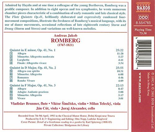 Ромберг - Квинтеты для трех флейт, соч. 41