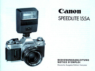 Bedienungsanleitung - Canon Speedlite 155A Manual Deutsch / Francaise, 32 Seiten