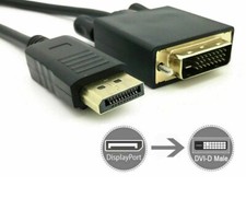 5 Pieces Of 3 Feet DisplayPort DP to DVI-D Male Dual Link Cable Adapter