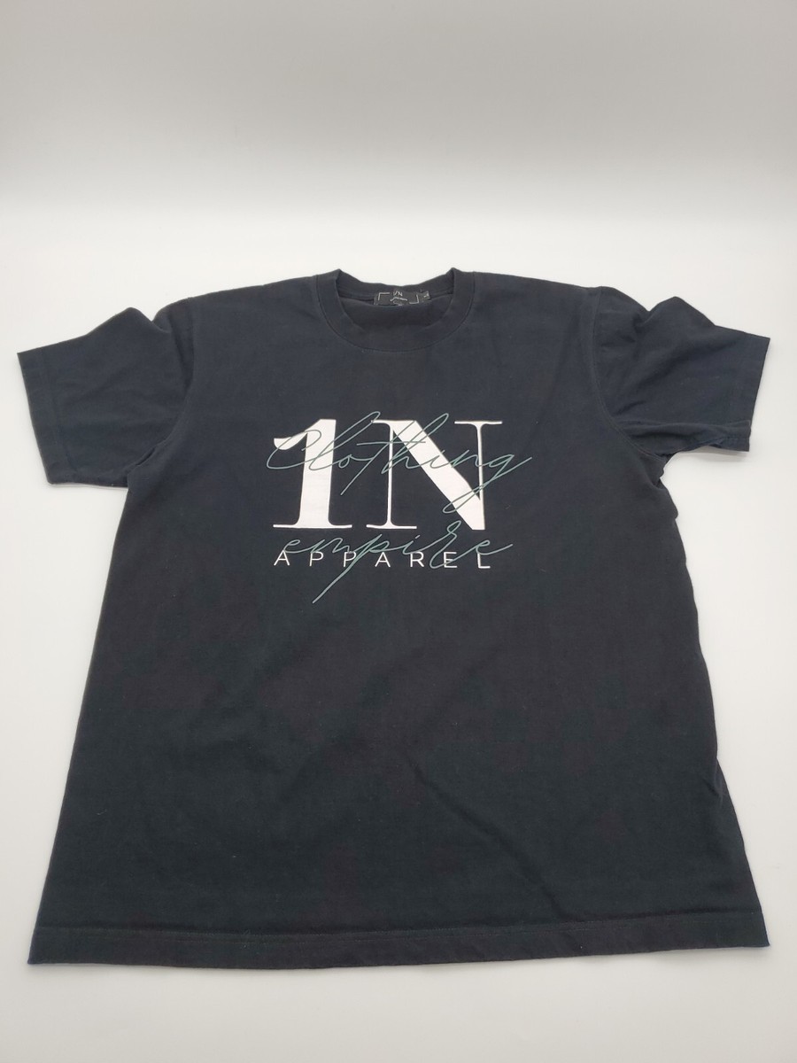 1/N Clothing Empire T-Shirt Men Large Black Spell Out Logo …#20818
