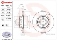Brembo 2 Bremsscheiben BelüFtet 280 Mm (09.7821.10) | Bremsscheibenset,