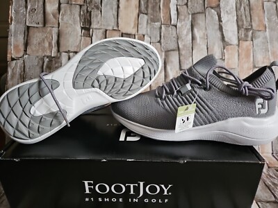 FOOTJOY WOMENS FLEX XP GOLF SHOES SIZE 6.5M MODEL #95359 GRAY/WHITE 