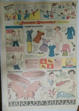 Junior Readers Paper Doll by Dudley Fisher from 5/15/1938 Full Page Peggy