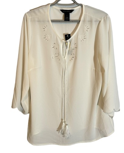 The Limited Blouse Size Large I Roy Sleeves 3/4 Women Top Blouse. NWT