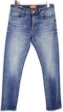 JACK & JONES Mike Comfort Jeans Men's W30/L34 Stretch Fade Effect Button Fly