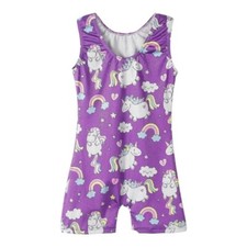 HOZIY Gymnastic Leotards for Girls Unicorn Aurora Rainbow Mermaid Dinosaur Cupca