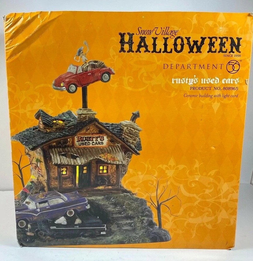  concessionária de halloween iluminada 