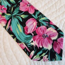 FLING MENS NECKTIE FLORAL 3.5" X 55" Made In USA