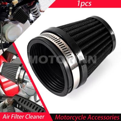 1x 60mm Motorcycle Air Intake Filter Cleaner Pod For Scooter Dirt