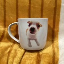 HANA DEKA CLUB Puppy Coffee Mug Dog Lovers 2005 Christmas Gift White Cup *B