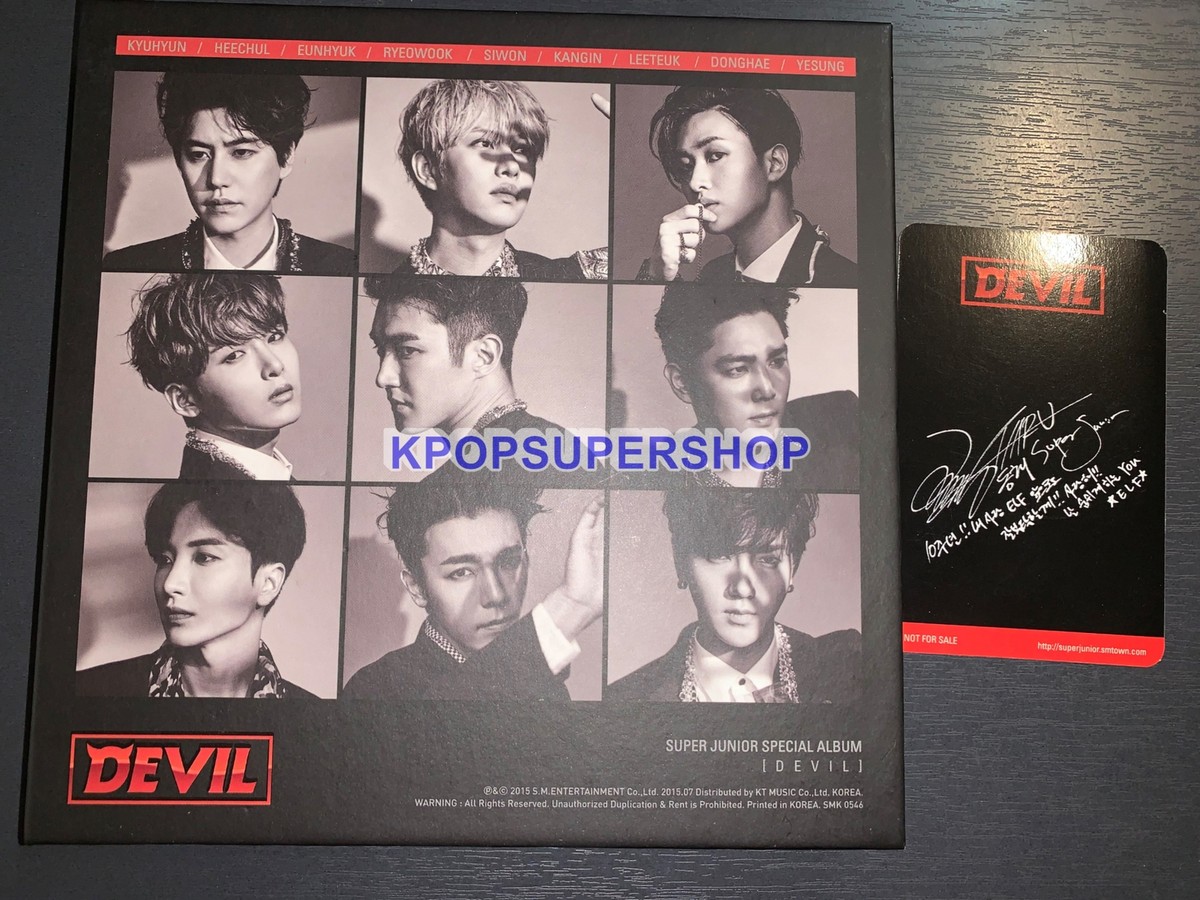 K-POP・アジア SUPER JUNIOR SPECIAL ALBUM [DEVIL] Super Junior Special Album Devil CD Photobook Donghae Photocard