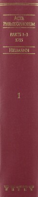 Acta Philosophorum: The First Journal of Philosophy, First Edition