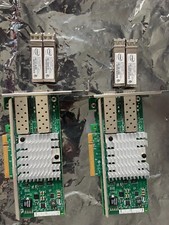 Lot of 2 Intel X520-SR2 10Gbps Dual Port PCI-...