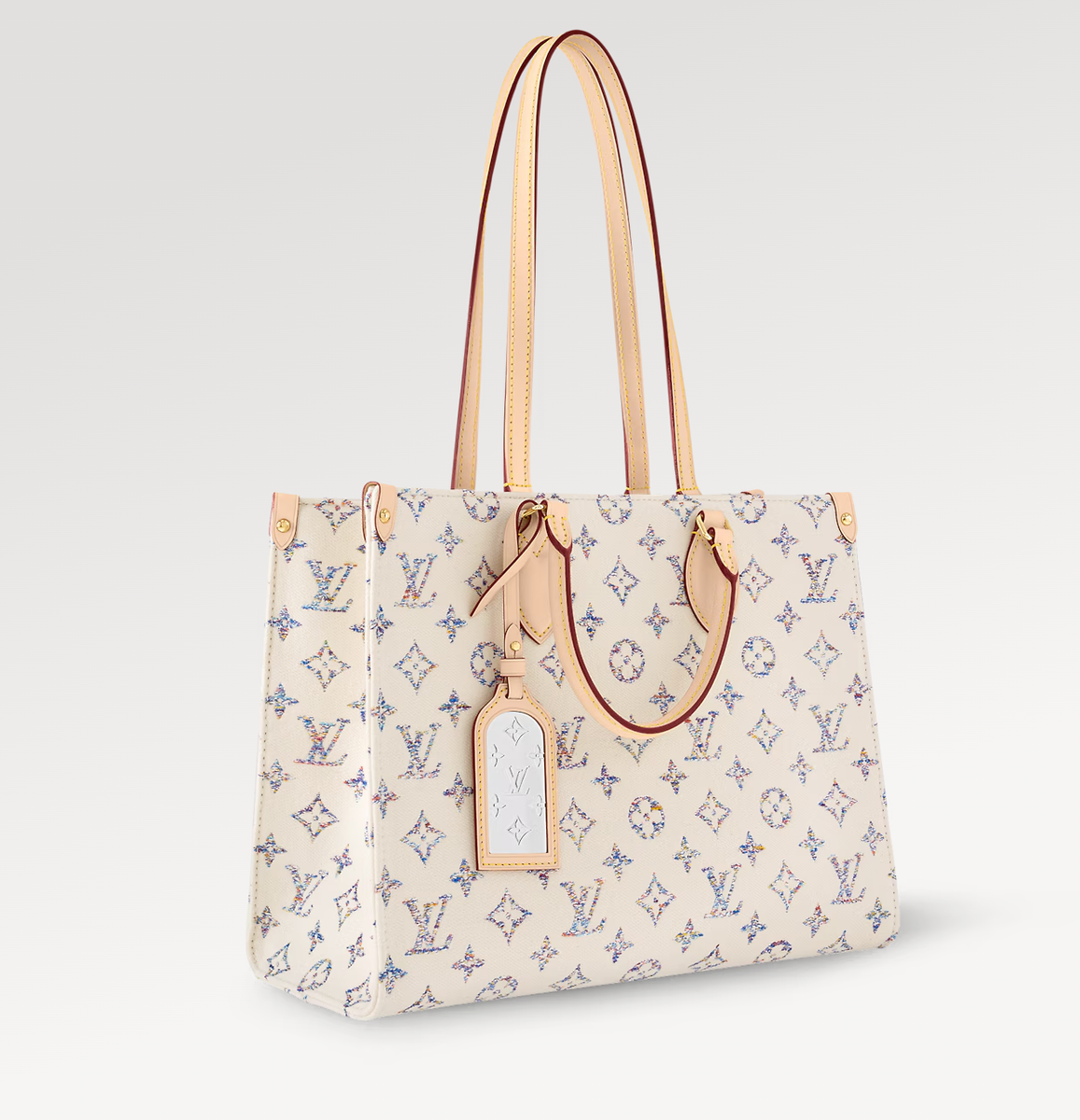 NIB Louis Vuitton On The Go MM Cream Nautical M24708 💯% Authentic