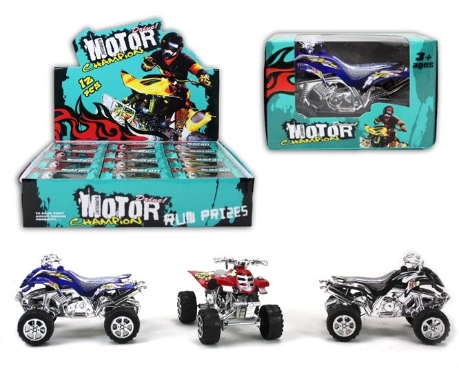 Quad Cross Spielzeug Kinder Kunststoff Bike r rot schwarz blau - Bild 3 von 4