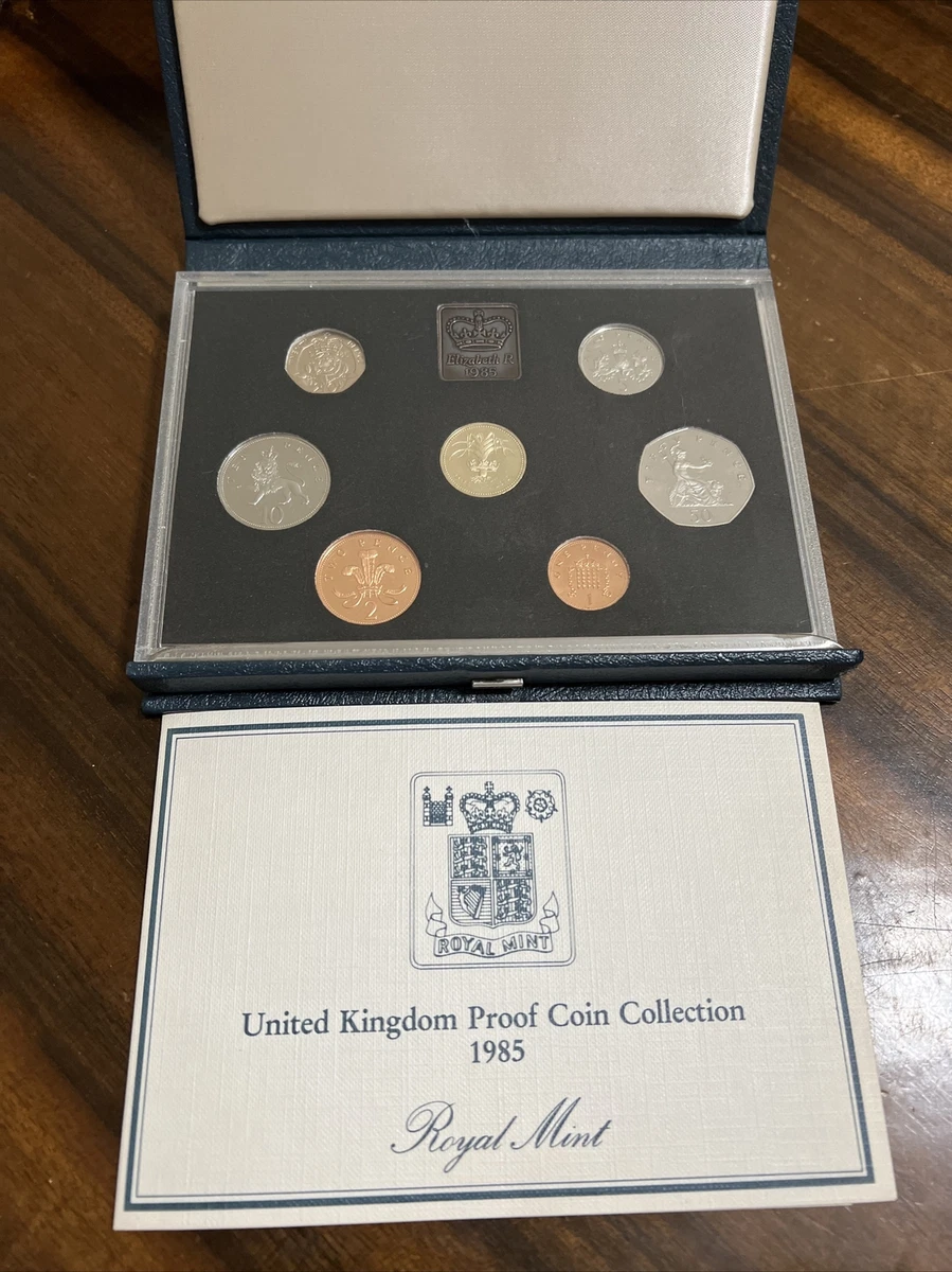 1985 United Kingdom Proof Coin Collection w/ Box & COA | eBay