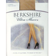 Berkshire Ultra Sheer Non Control Sandalfoot Nude Pantyhose Size 2/Plus 