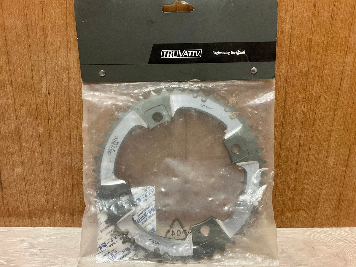 NOS SRAM Truvativ kettenblatt XX 42T bcd 120 AL6 chainring 10s NEU f. GXP Kurbel
