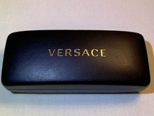Versace Black Hard Sunglasses Eyeglasses Case Clamshell
