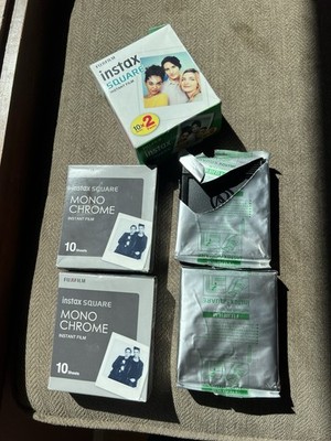 Fujifilm Instax Square monochrome And Instant film Lot Expired.