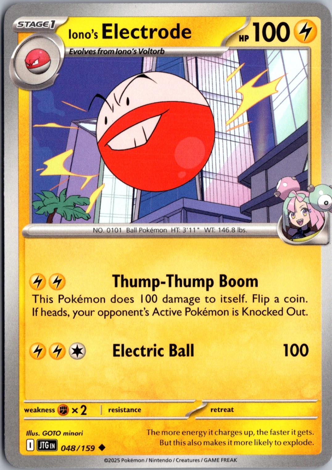Iono's Electrode Uncommon SV09: Journey Together 048/159 NM
