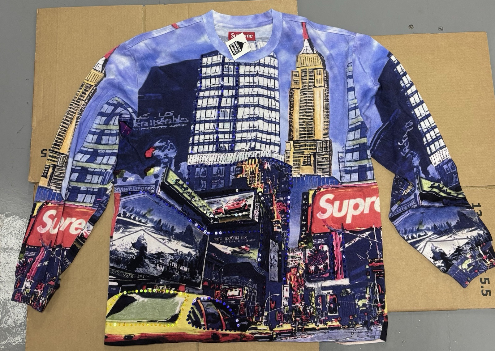 トップス Supreme 2025SS Skyline Sequin L/S Top XL Supreme Skyline Sequin L/S Top Day Size Xxl Quick Ship | eBay UK