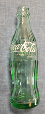 Vintage 1971 Green Glass Coca-Cola 6-1/2 oz Hobbleskirt Bottle PINE BUFF ARK
