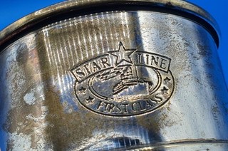 Vintage STAR LINE FIRST CLASS silver plated wine bottle coaster