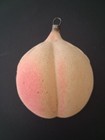 Antique German Unslv. Glass Peach Ornament — photo 1