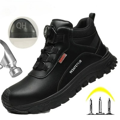 Fashion Men Safety Shoes Insulated Anti Slip Sneakers Anti-smash Steel Toe Boots