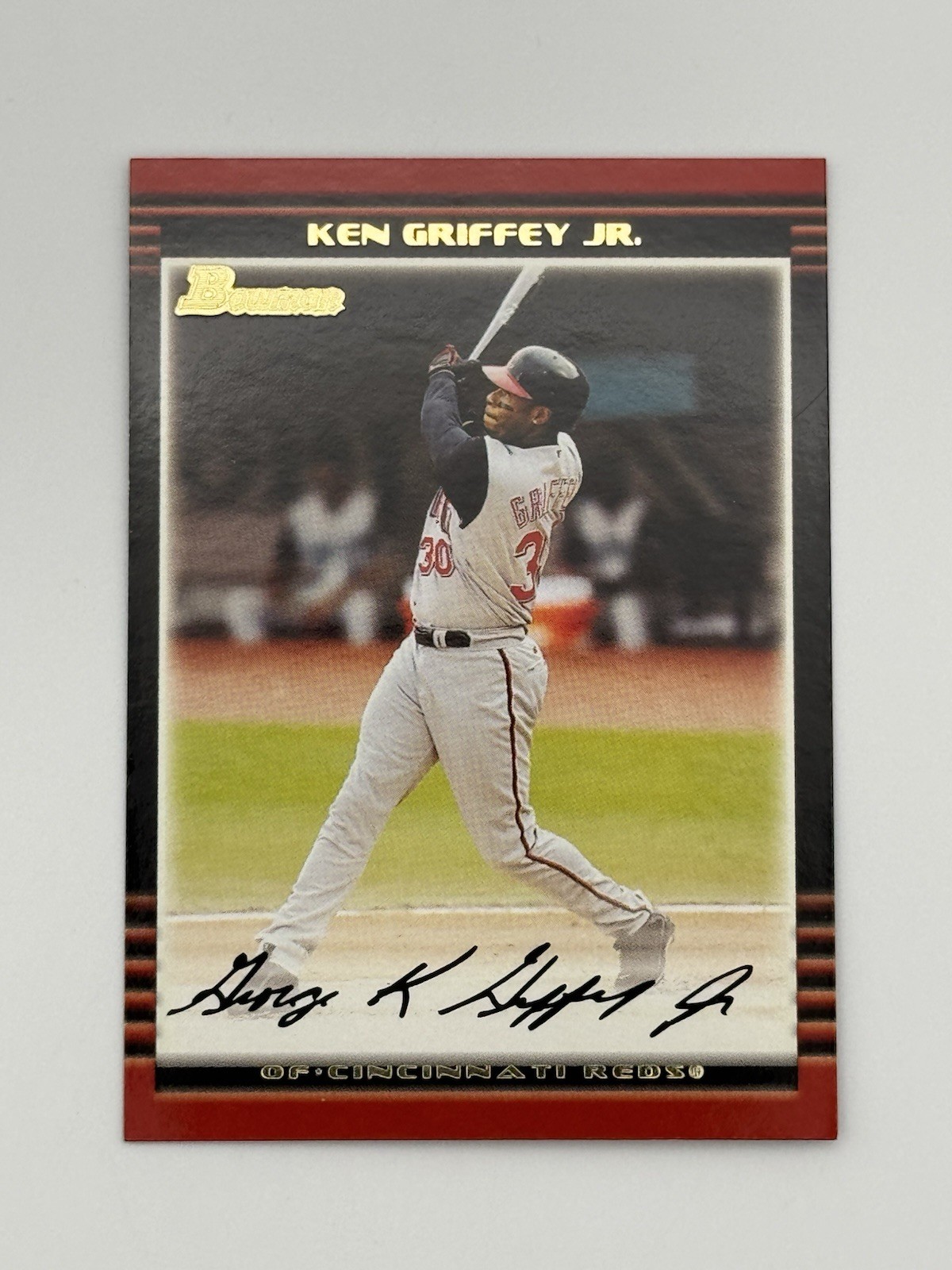 Ken Griffey Jr. 2002 Bowman Gold #55 Cincinnati Reds HOF