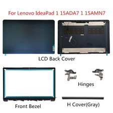 New For Lenovo IdeaPad 1 15ADA7 15AMN7 Top Case LCD Back Cover/Hinges/Bezel Blue