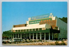 Vintage Macau Casino Jai Alai Stadium Postcard - Chrome Era Macao