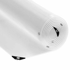 Telone Trasparente con Occhielli 1x6 m in PVC telone trasparente vidaXL