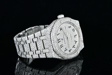 Audemars Piguet Royal Oak 41mm Steel Watch Iced Out 28 TCW Diamonds 15400ST 3