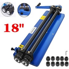 18" Bending Machine Sheet Metal Bead Roller Swager Plate Steel Body 6 Roll Sets